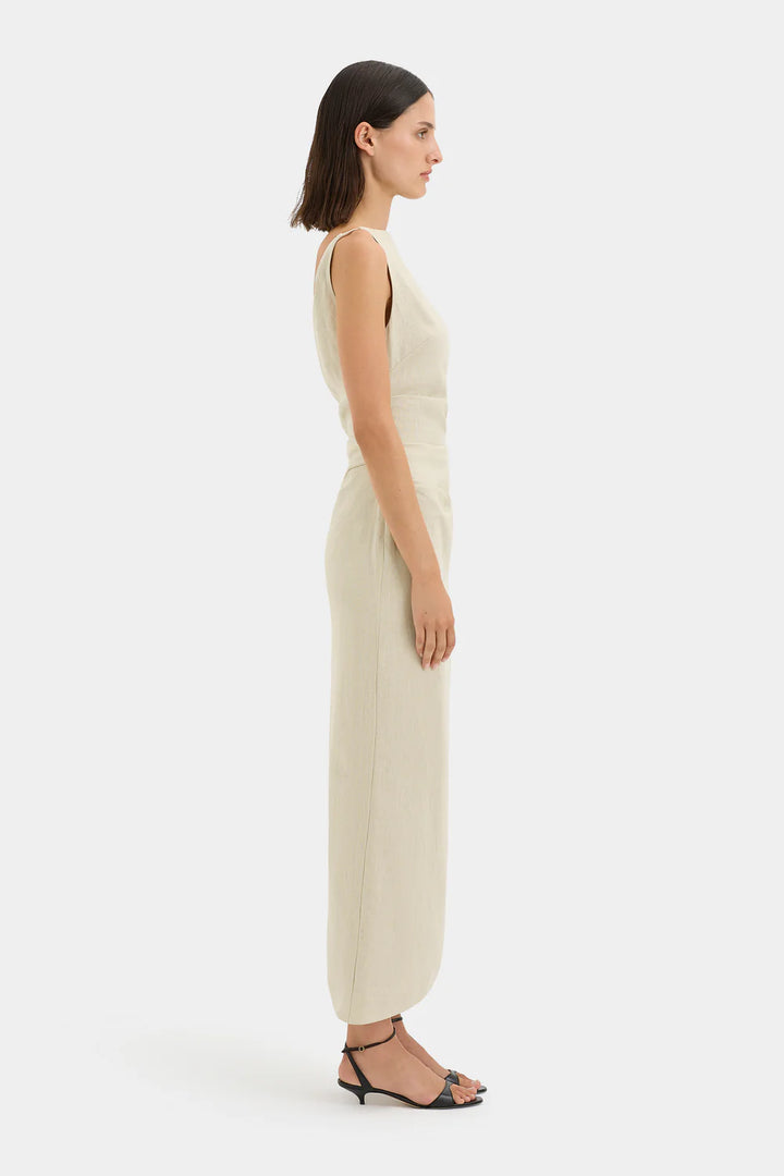 Sir The Label - Raquel Midi Dress - Wheat