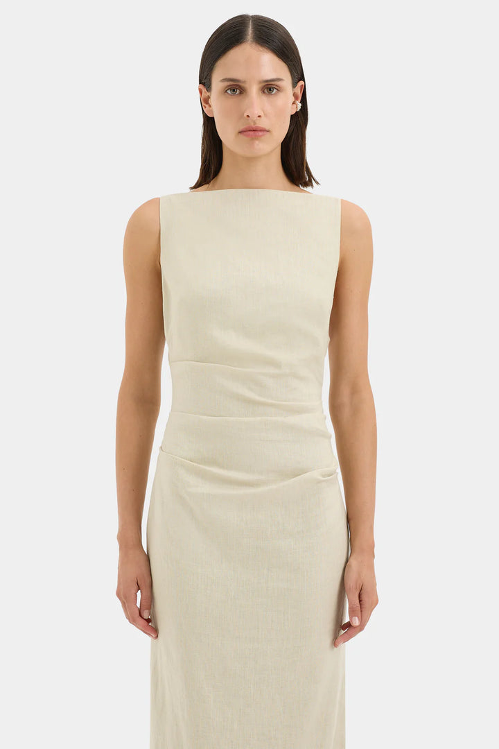 Sir The Label - Raquel Midi Dress - Wheat