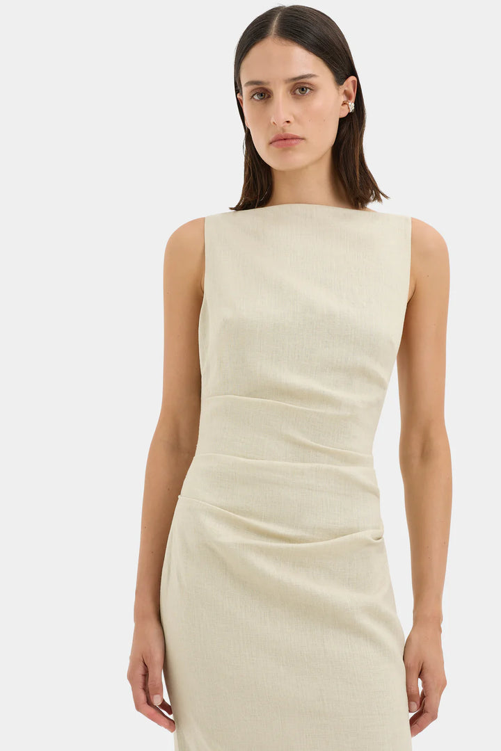 Sir The Label - Raquel Midi Dress - Wheat
