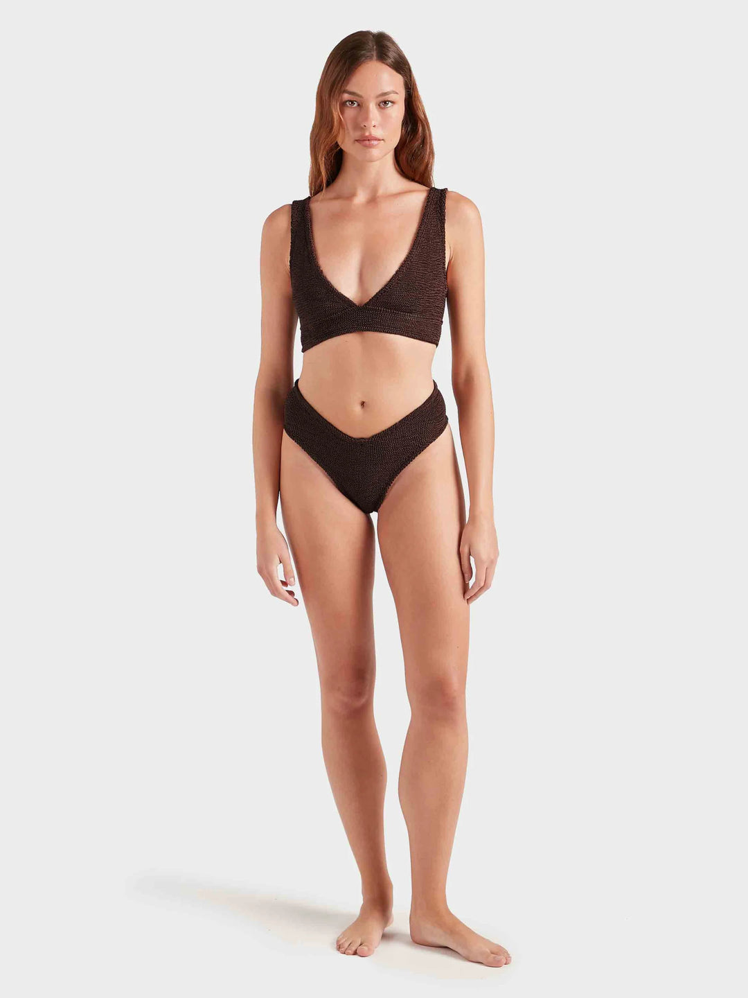 Hunza G - Angel Bikini - Metallic Cocoa