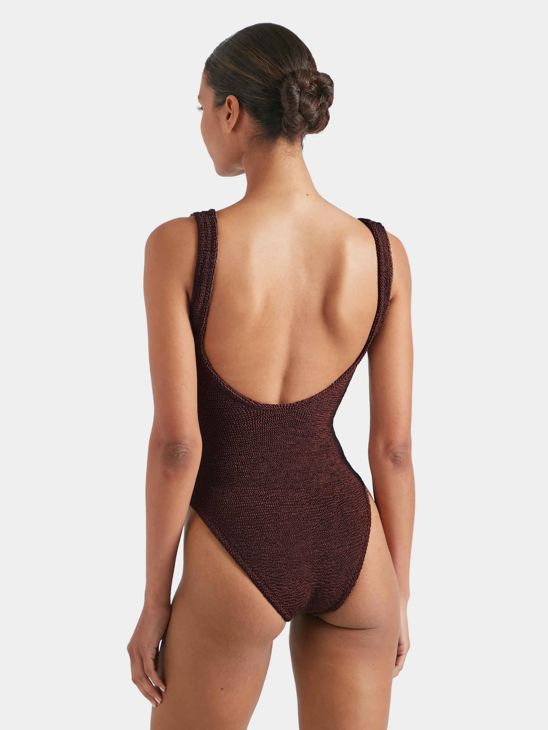 Hunza G - Celine Swim - Metallic Chocolate