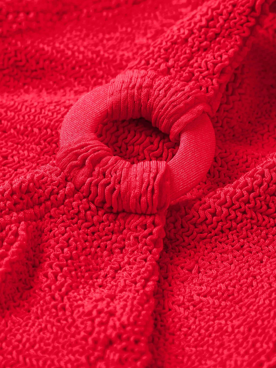 Hunza G - Domino Swim With Fabric Covered Hoops - Red