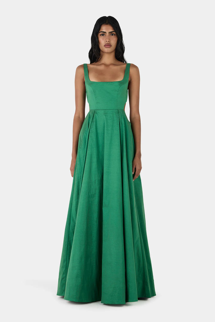 Hansen & Gretel - Aubrey Taffeta Gown - Green