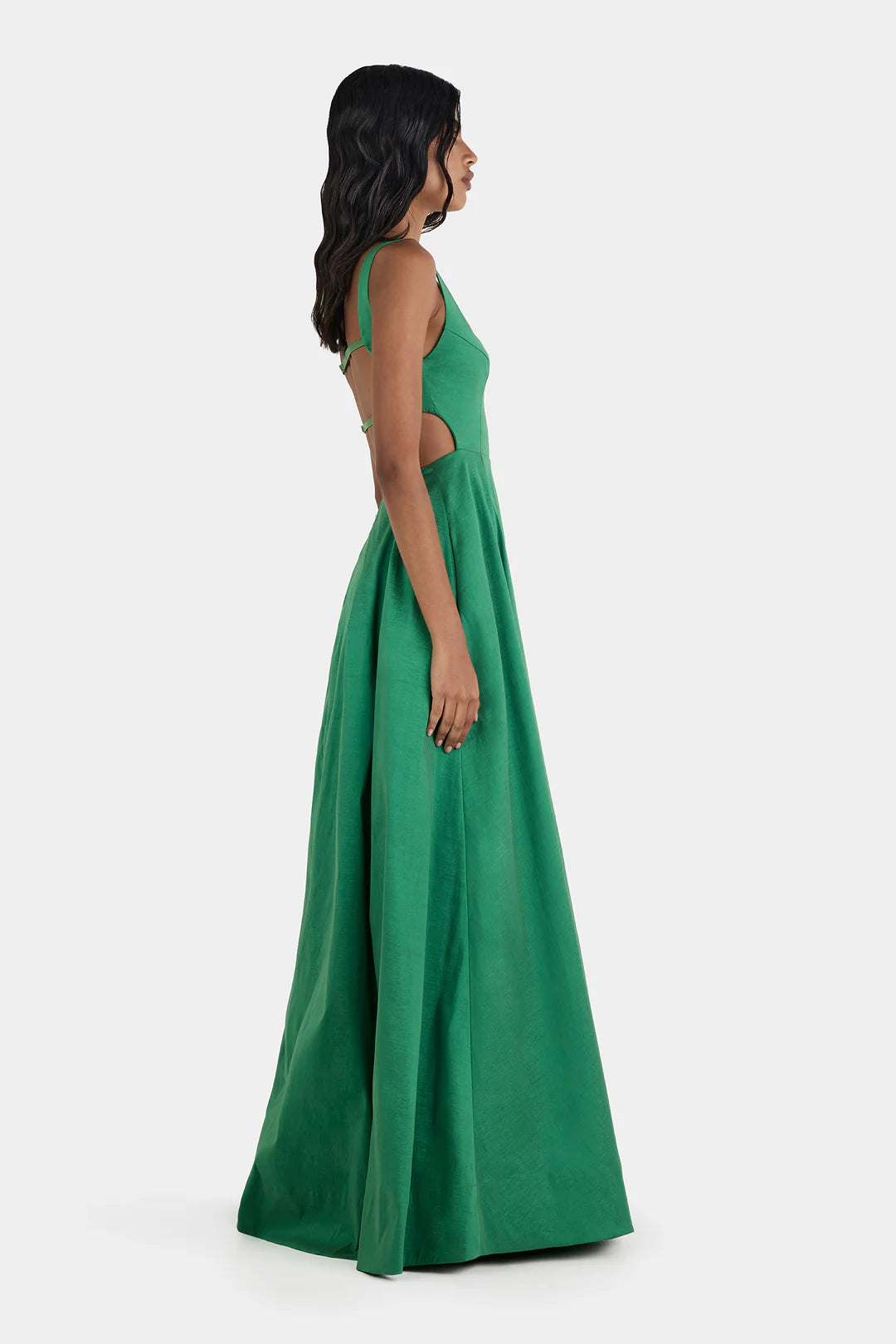 Hansen & Gretel - Aubrey Taffeta Gown - Green