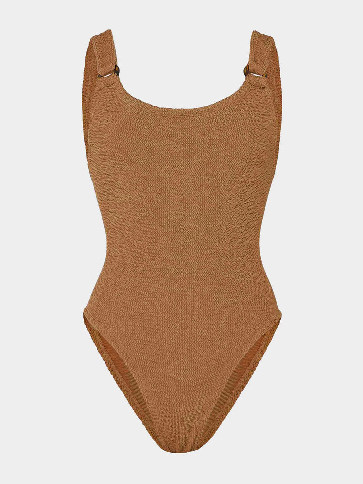 Hunza G - Domino Swim - Metallic  Cocoa