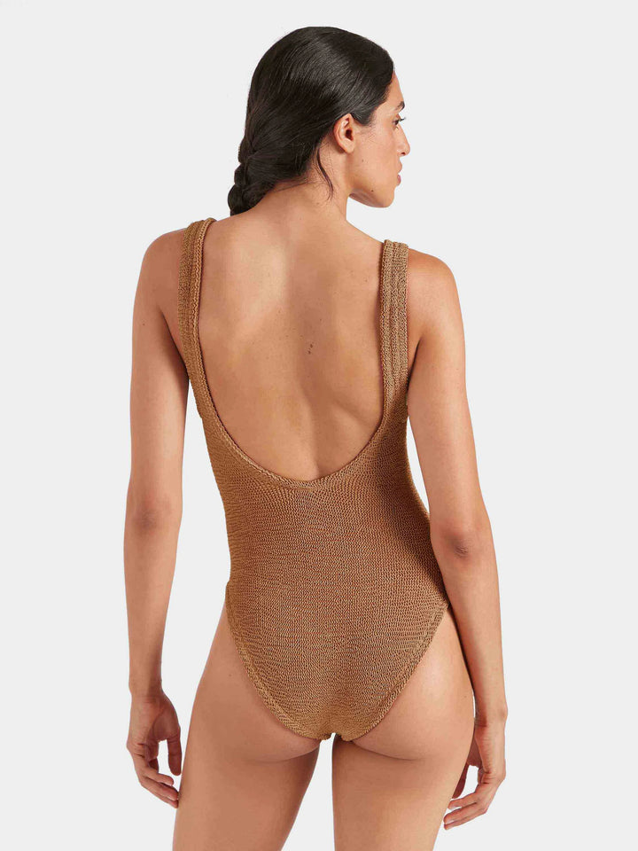Hunza G - Domino Swim - Metallic  Cocoa
