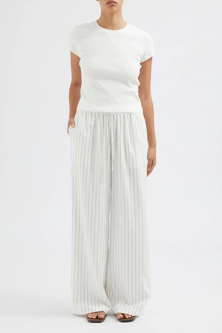 Friend Of Audrey - The Stripe Tie Waist Trouser