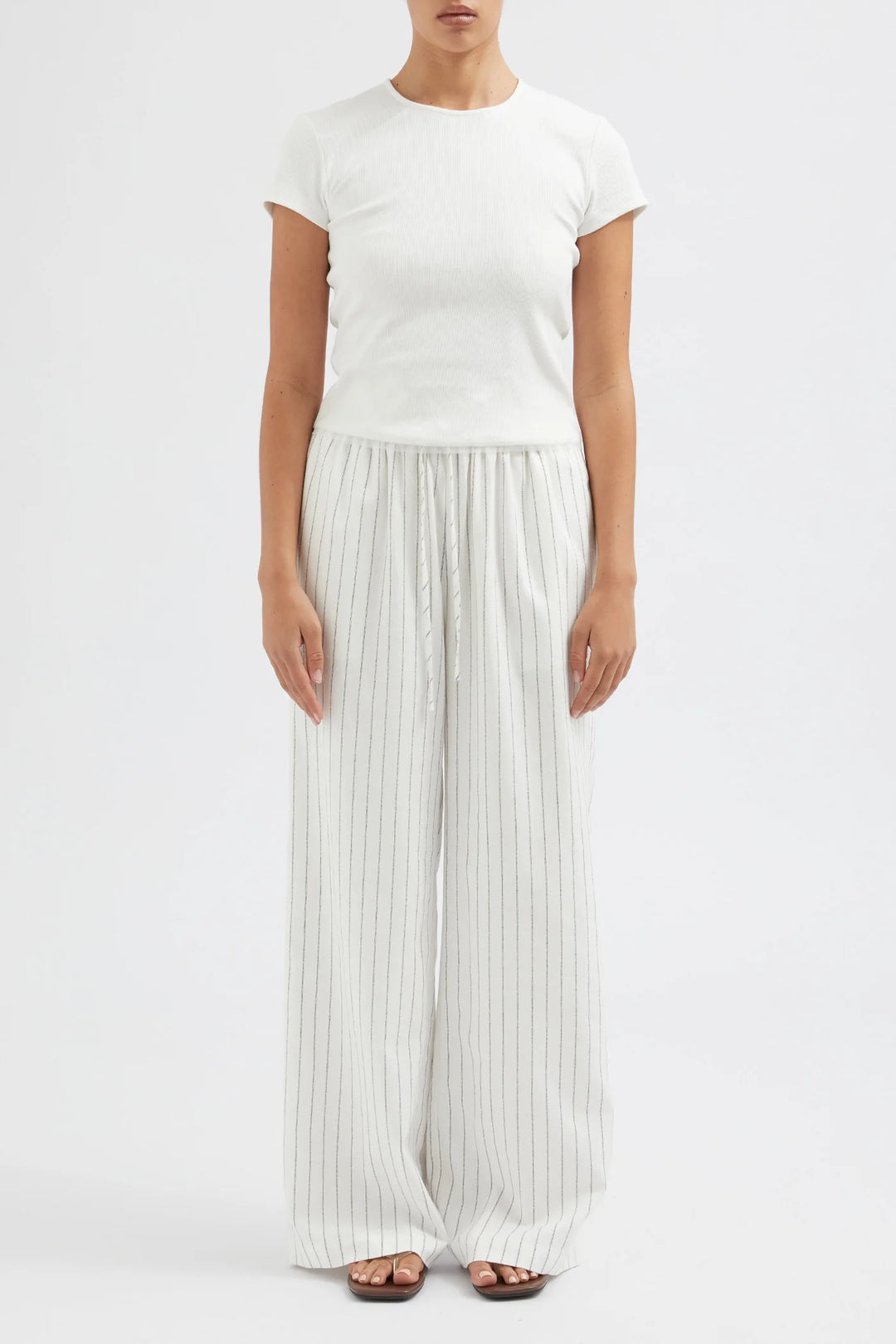 Friend Of Audrey - The Stripe Tie Waist Trouser
