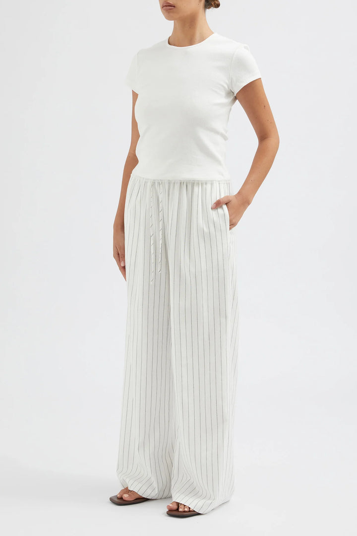 Friend Of Audrey - The Stripe Tie Waist Trouser