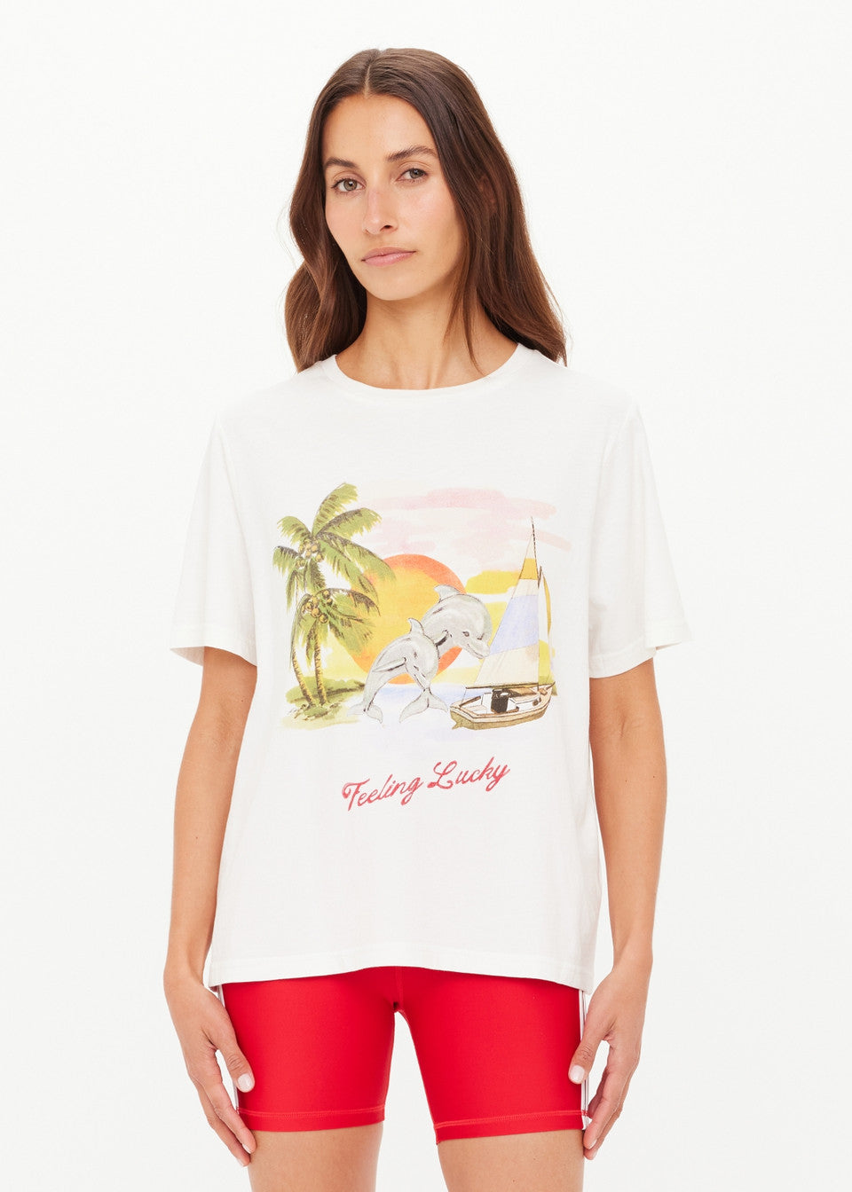 The Upside - Feeling Lucky Jodhi Tee - Crème