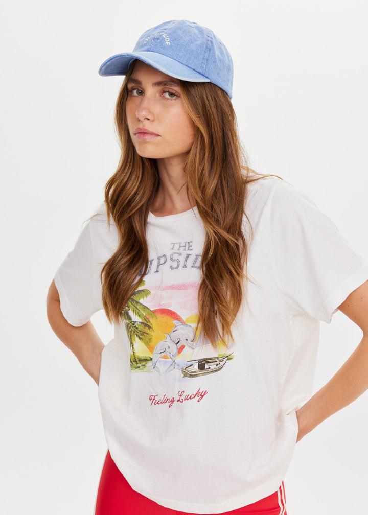 The Upside - Washed Denim Soft Cap - Blue