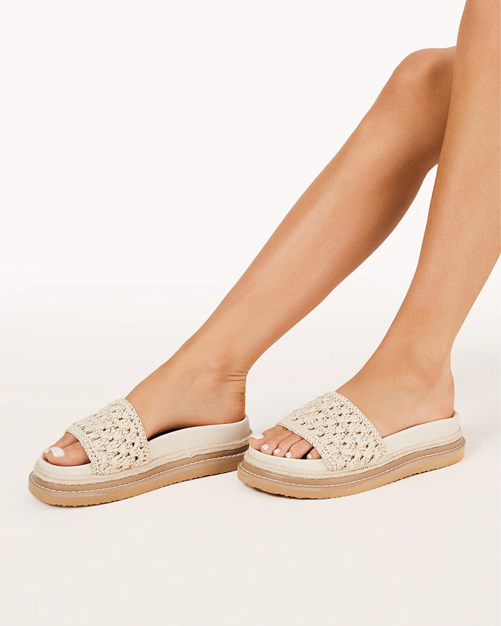 Billini - Althea Sandal - Cream Raffia Natural