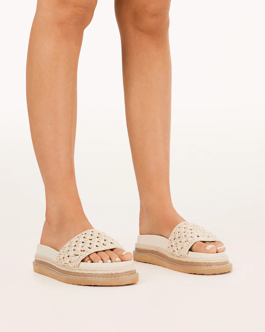 Billini - Althea Sandal - Cream Raffia Natural