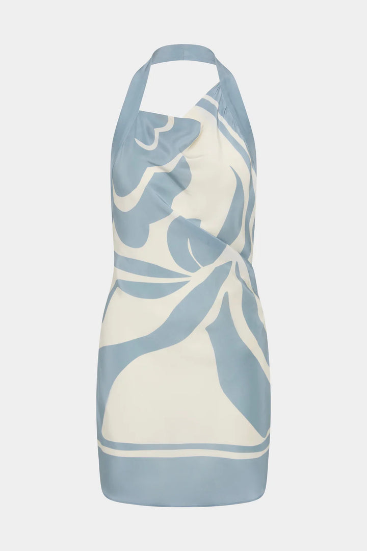 Sir Lilou Halter Mini Dress Liora Blue