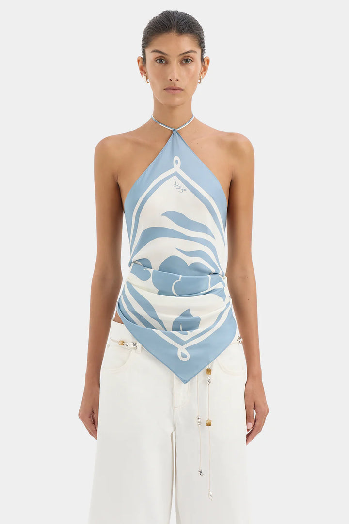 Sir - Lilou Scarf - Liora Blue