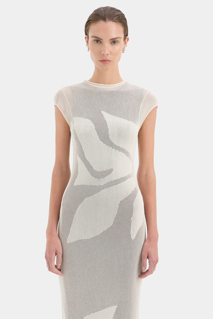 Sir Solange Midi Dress Natural