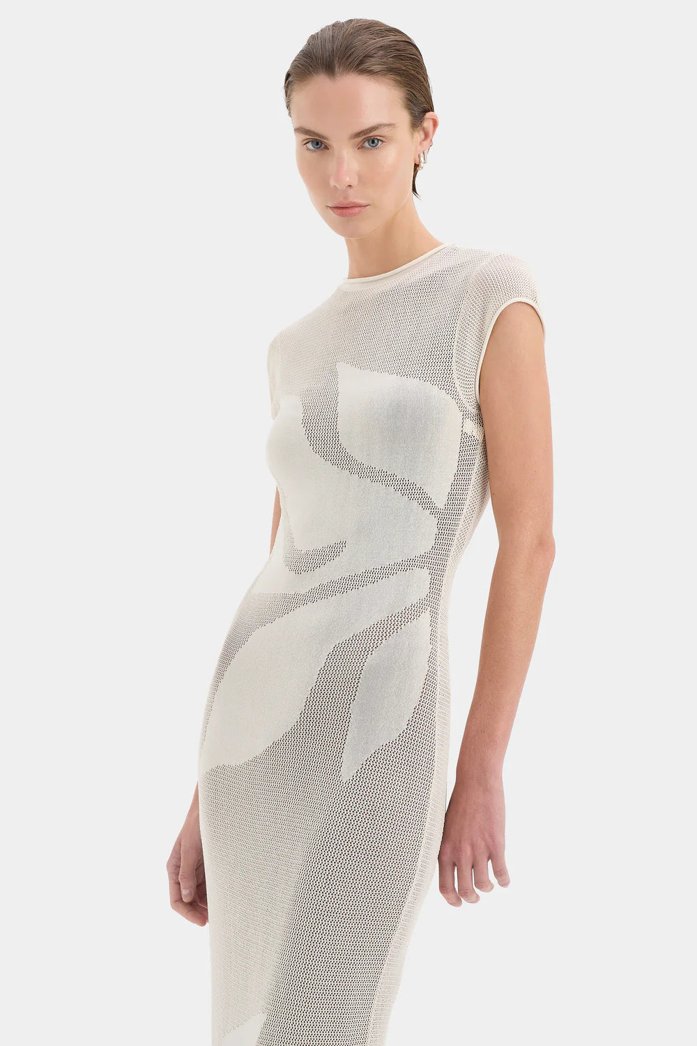 Sir Solange Midi Dress Natural