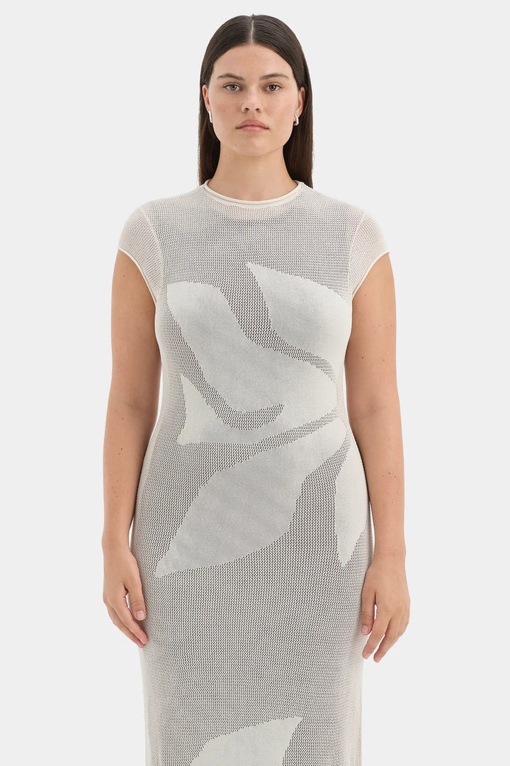 Sir Solange Midi Dress Natural