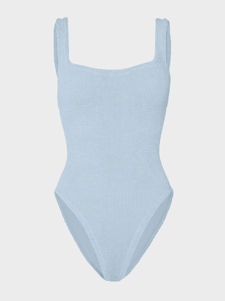 Hunza G - Square Neck - Metallic Ice Blue