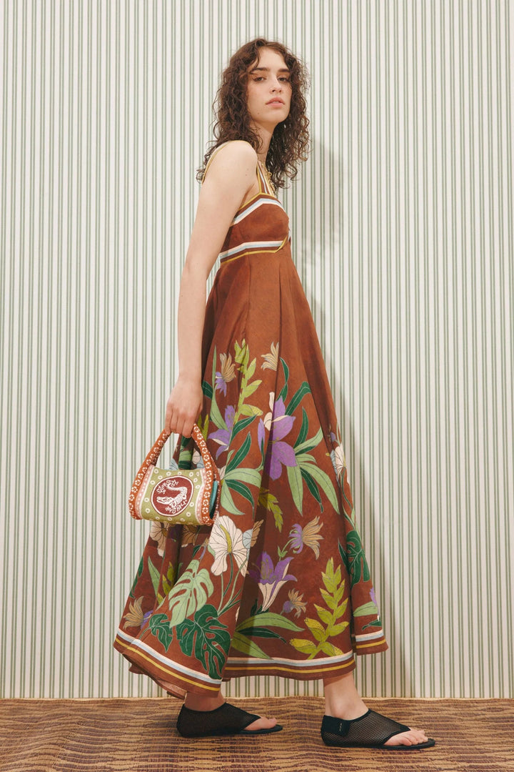 Alemais Alfie Twist Sundress Chocolate