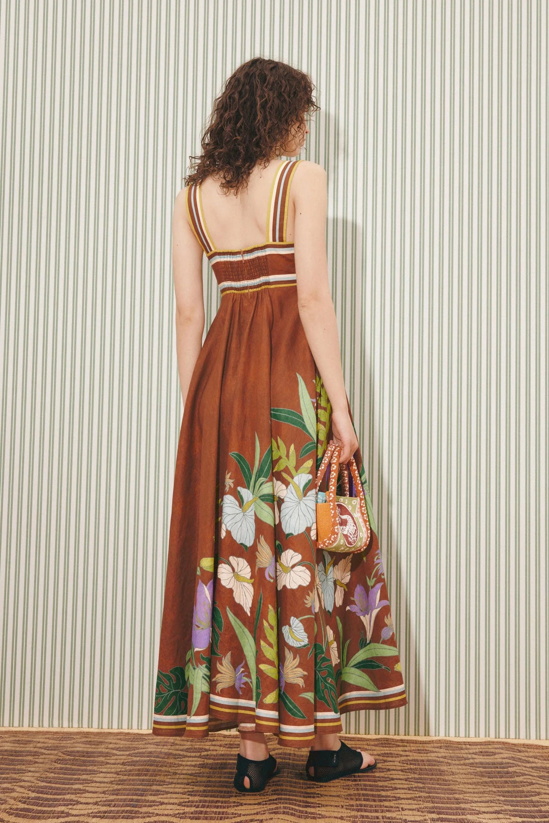 Alemais Alfie Twist Sundress Chocolate