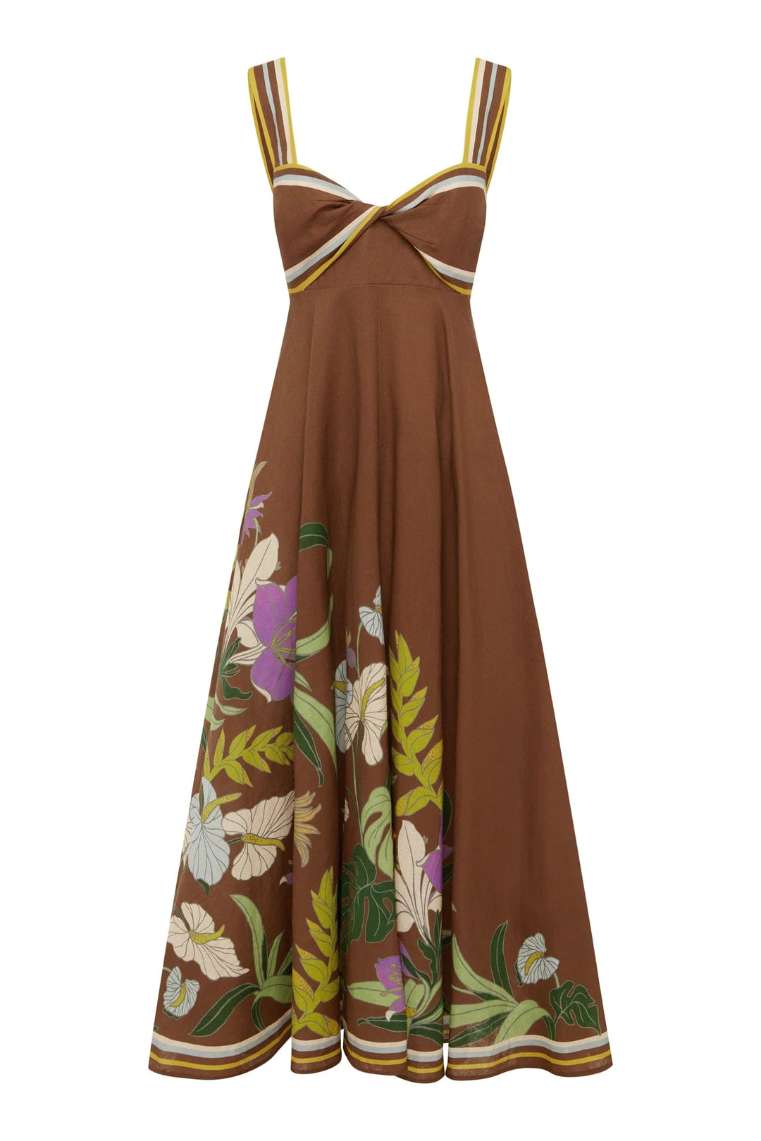 Alemais Alfie Twist Sundress Chocolate