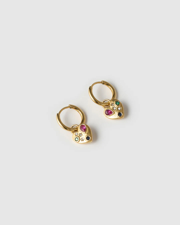 Arms of Eve - Bisou Heart Earrings - Gold
