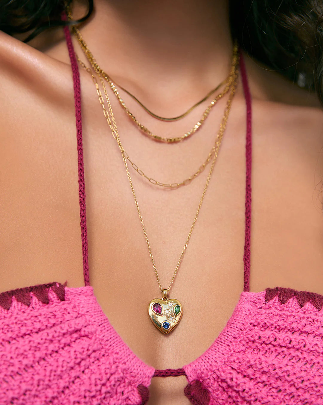 Arms of Eve - Bisou Heart Necklace - Gold