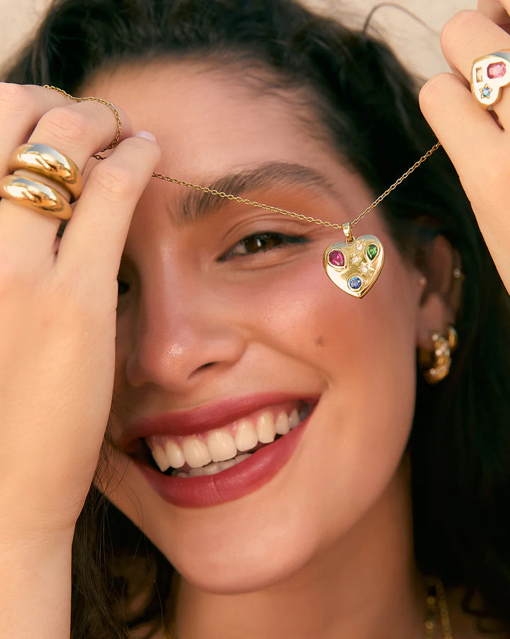 Arms of Eve - Bisou Heart Necklace - Gold