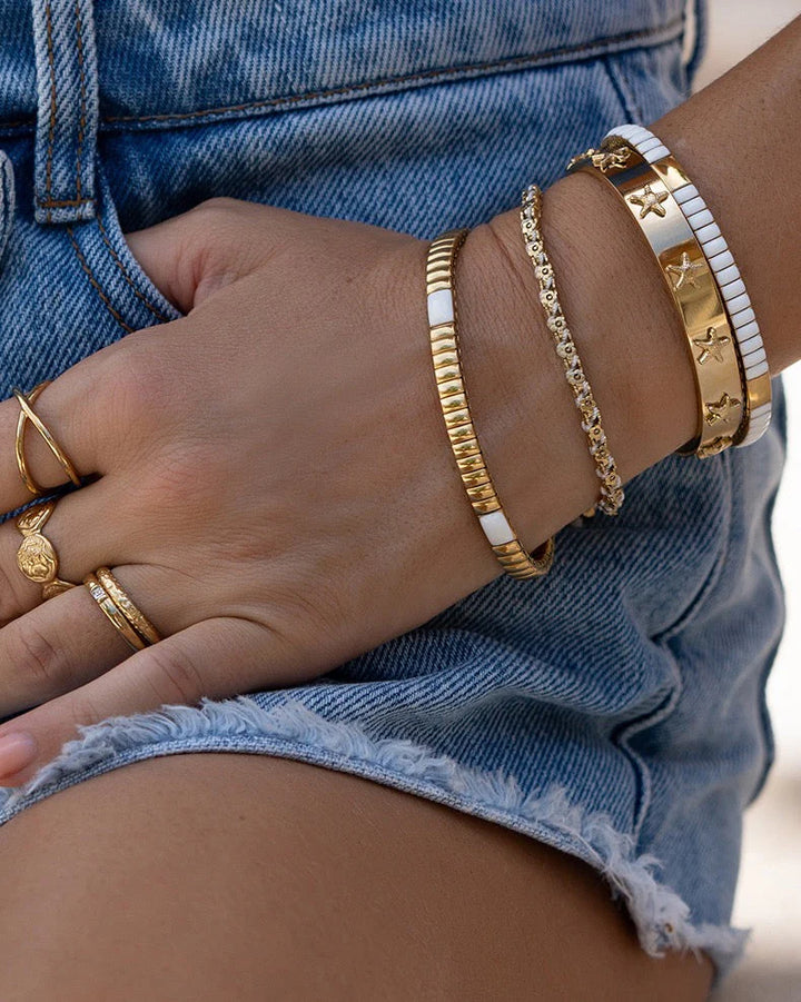 Arms Of Eve - Beatrice Gold Bracelet - Vanilla