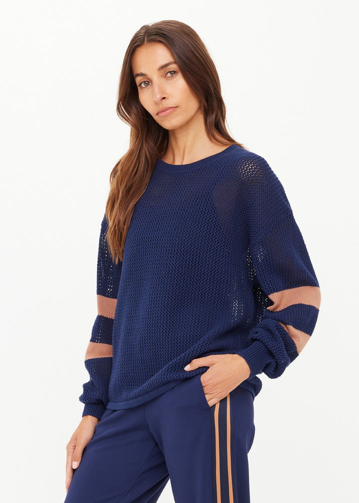 The Upside Fenway Sebastian Knit Crew Navy