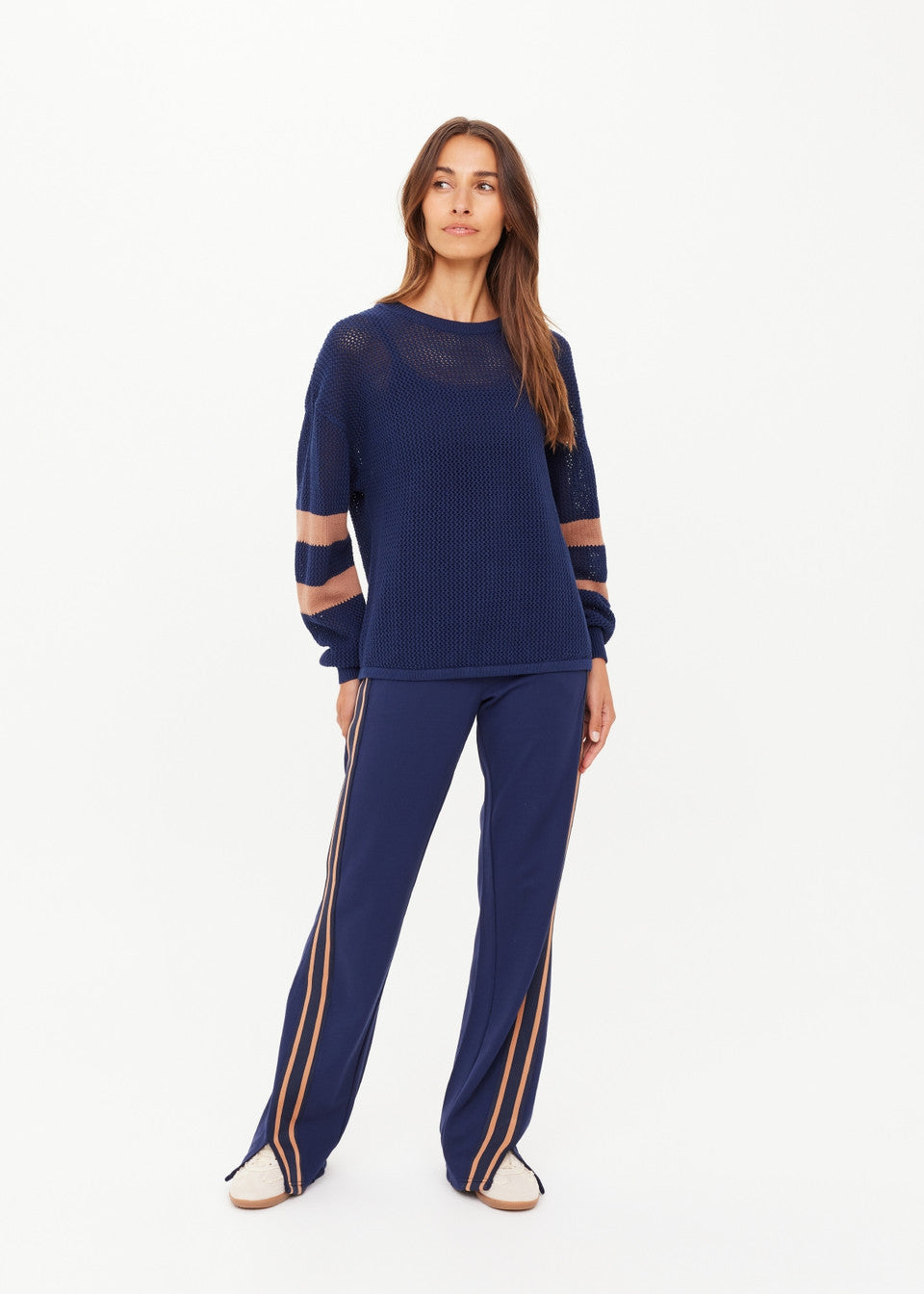 The Upside Fenway Sebastian Knit Crew Navy