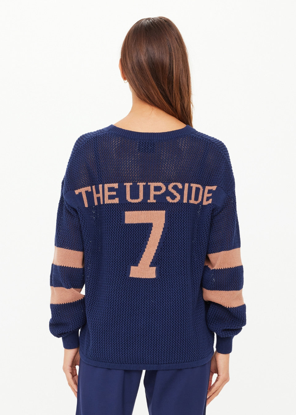 The Upside Fenway Sebastian Knit Crew Navy
