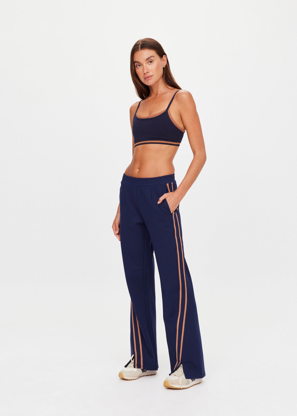 The Upside Toledo Petra Flare Pant Navy