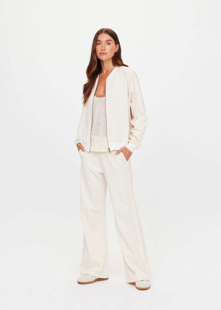 The Upside Navar Isabella Bomber Jacket Cream