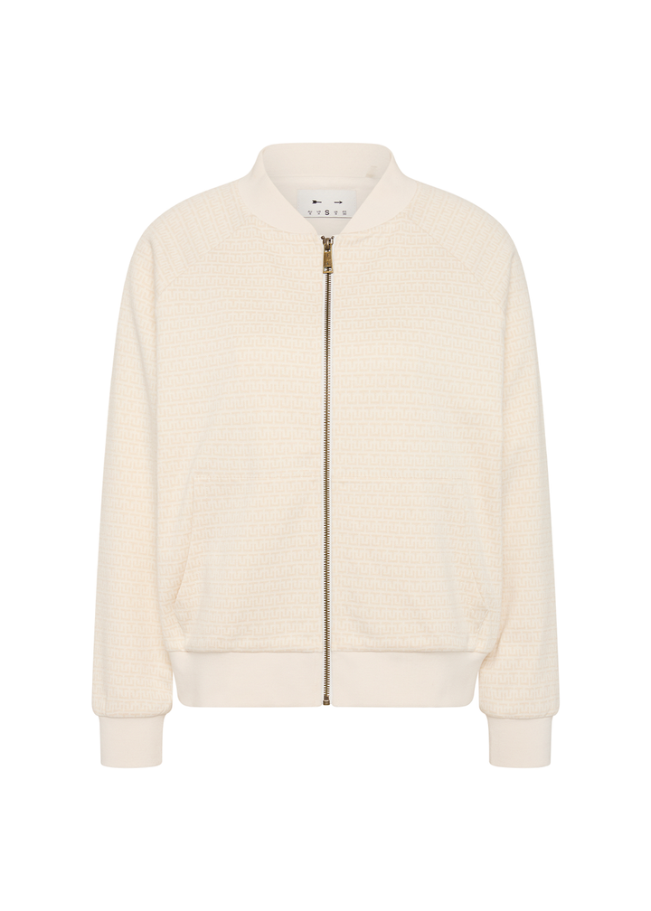 The Upside Navar Isabella Bomber Jacket Cream