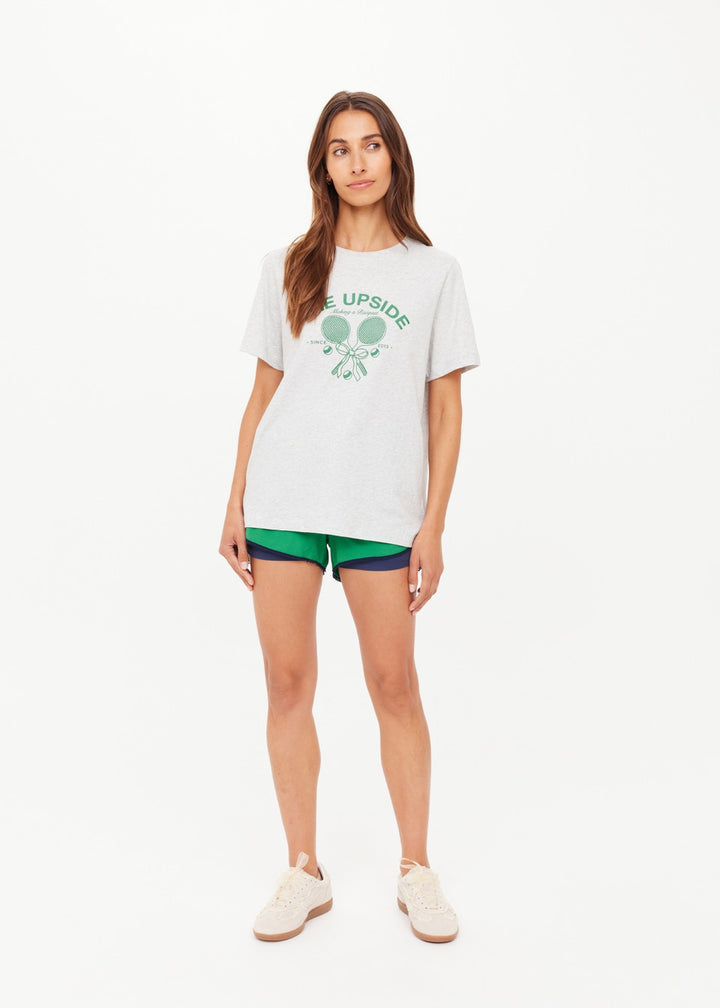 The Upside - Racquet Casey Tee - Grey Marle
