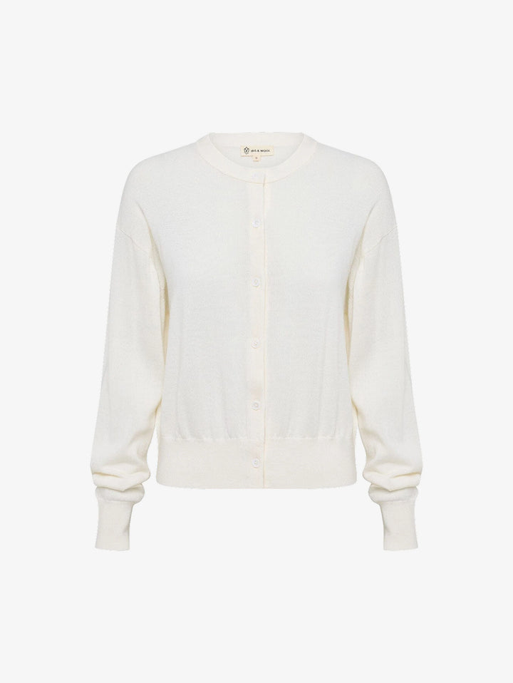 Iris & Wool - Classic Cardigan - Ivory