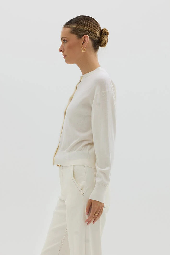 Iris & Wool - Classic Cardigan - Ivory