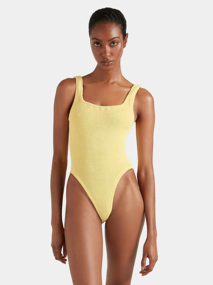 Hunza G Square Neck Swim Butter