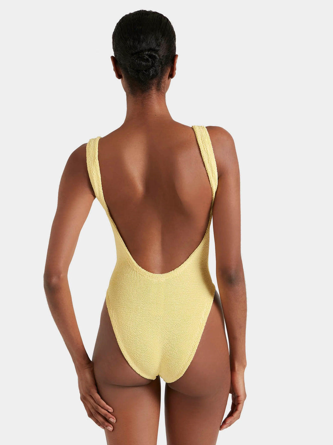 Hunza G Square Neck Swim Butter