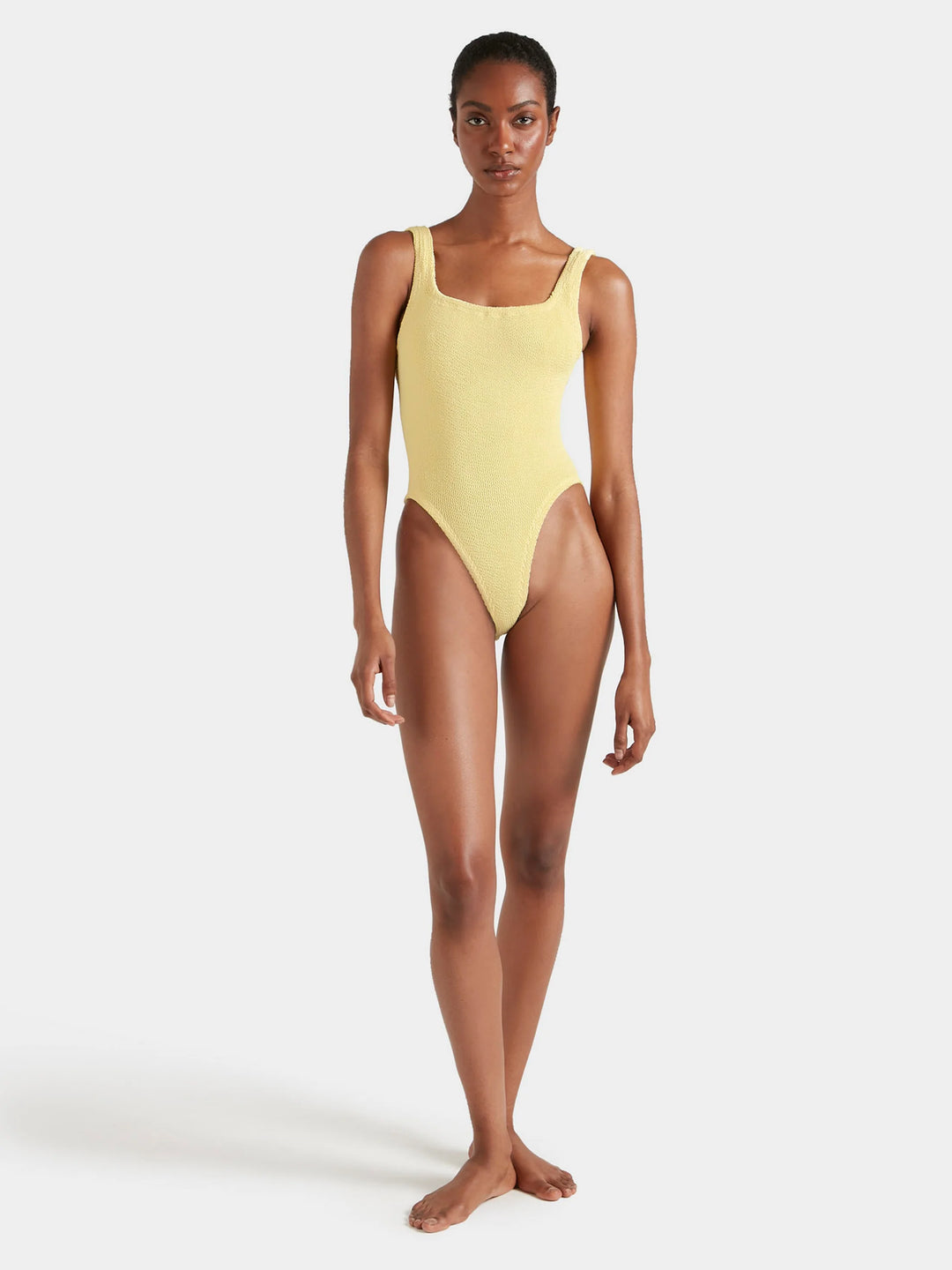 Hunza G Square Neck Swim Butter