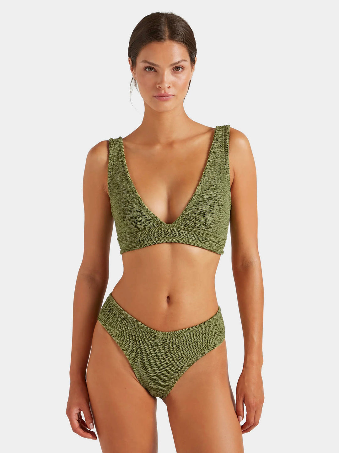 Hunza G Angel Bikini Metallic Moss