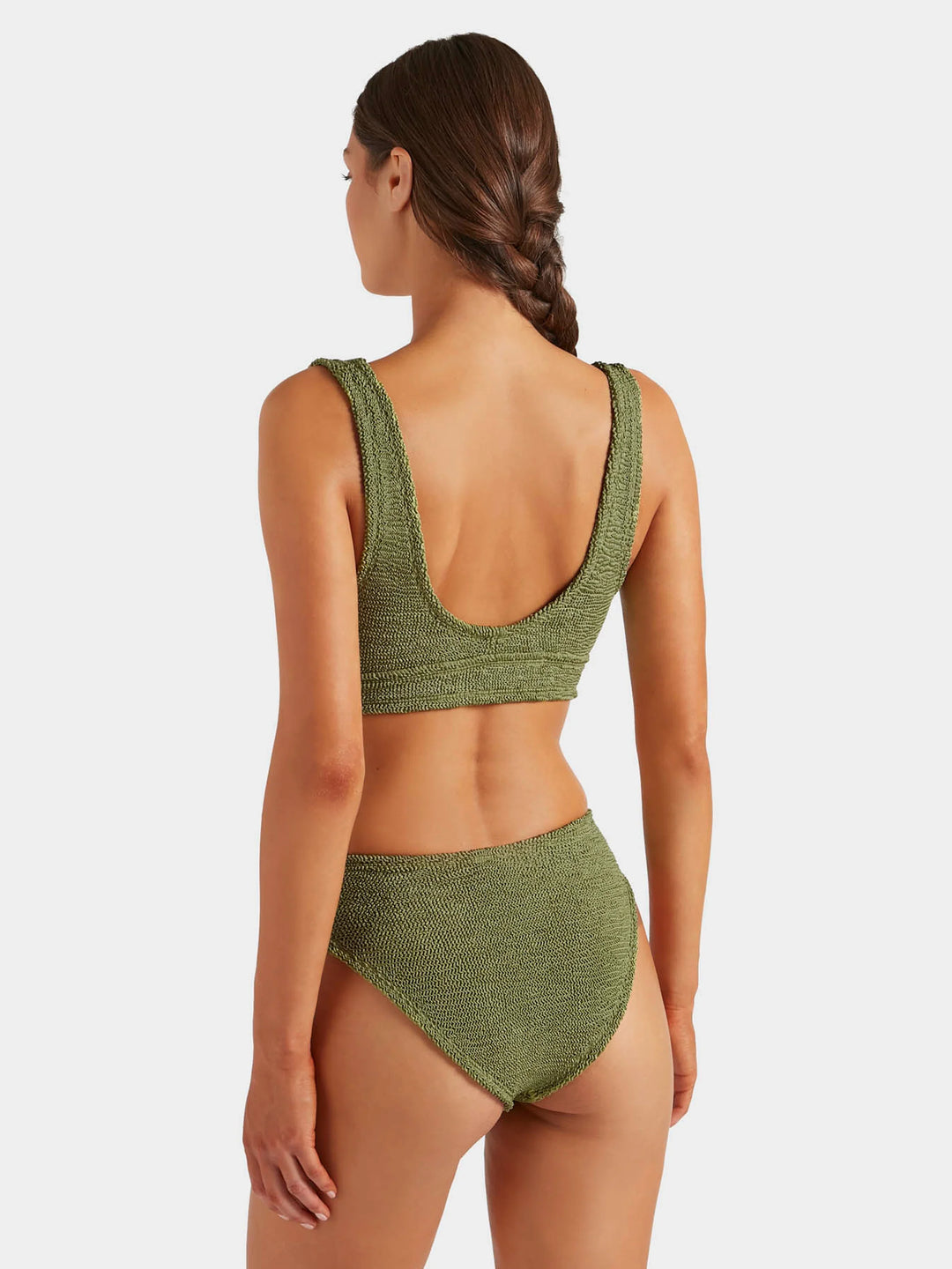 Hunza G Angel Bikini Metallic Moss