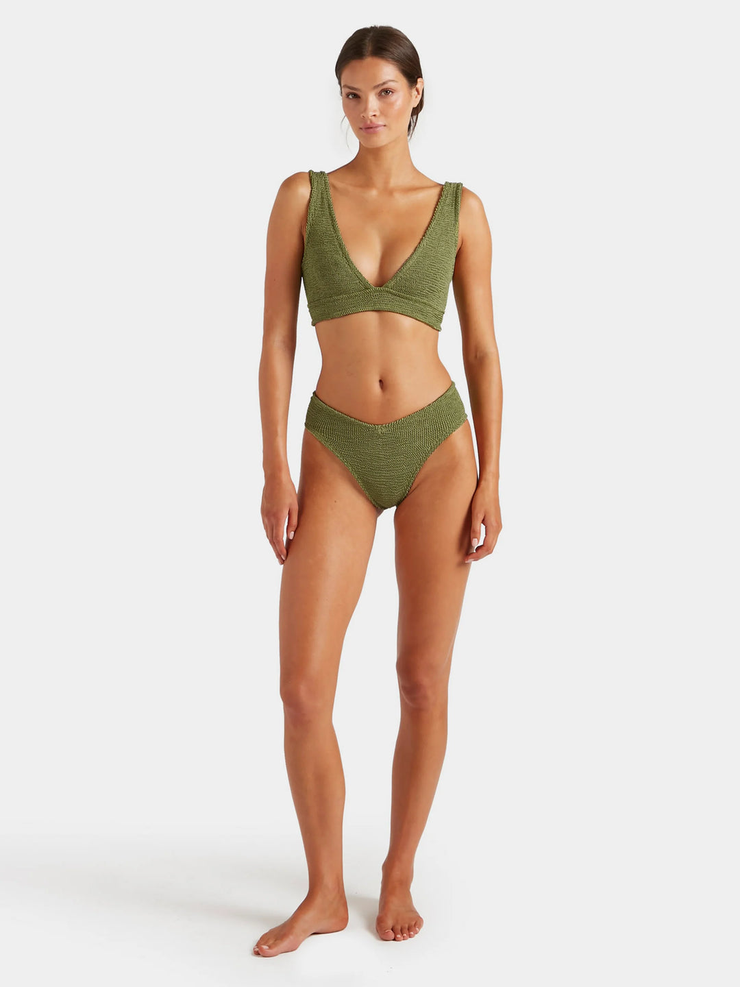 Hunza G Angel Bikini Metallic Moss