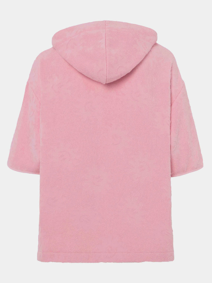 Hunza G - Kids Hooded Poncho Sunny Towelling - Pink