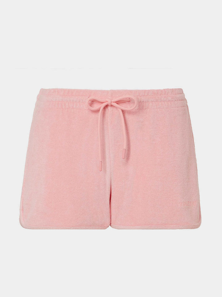 Hunza G Terry Towelling Shorts Pink