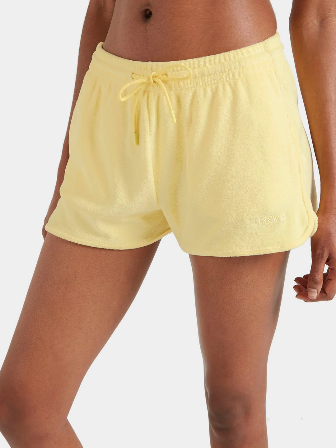 Hunza G Terry Towelling Shorts Butter