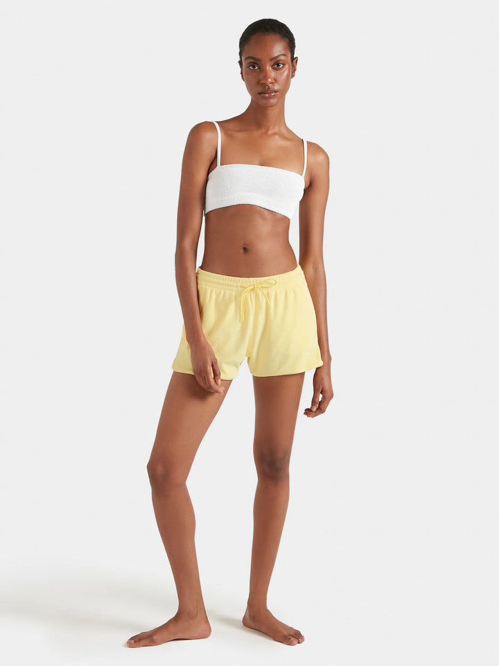 Hunza G Terry Towelling Shorts Butter