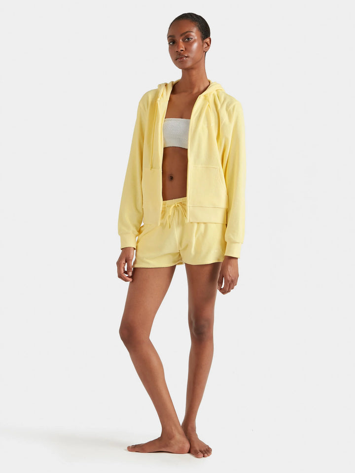 Hunza G Terry Towelling Shorts Butter